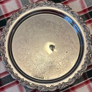 Oneida Ornate WM A Rogers Silver Serving Tray